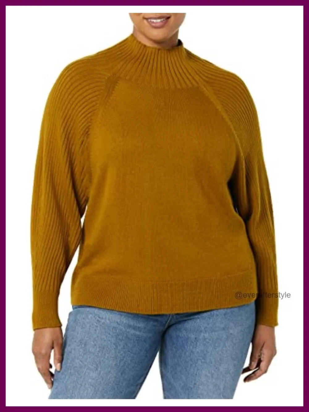 Ultra Soft Oversized Cropped Cocoon Sweater, Long Sleeve, Ribbed, Funnel Neck